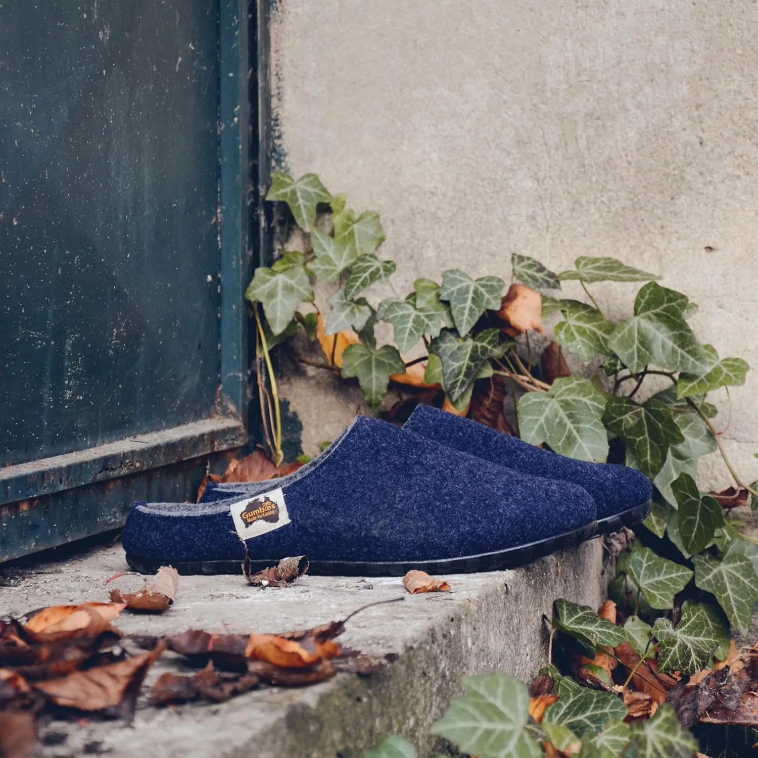 Gumbies Outback Slippers for Indoors and Outdoors, Eco-friendly Felt Uppers, Recycled Rubber Outsoles - Comfort Guaranteed