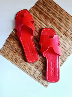 H-Chic Slides Slipper - Red