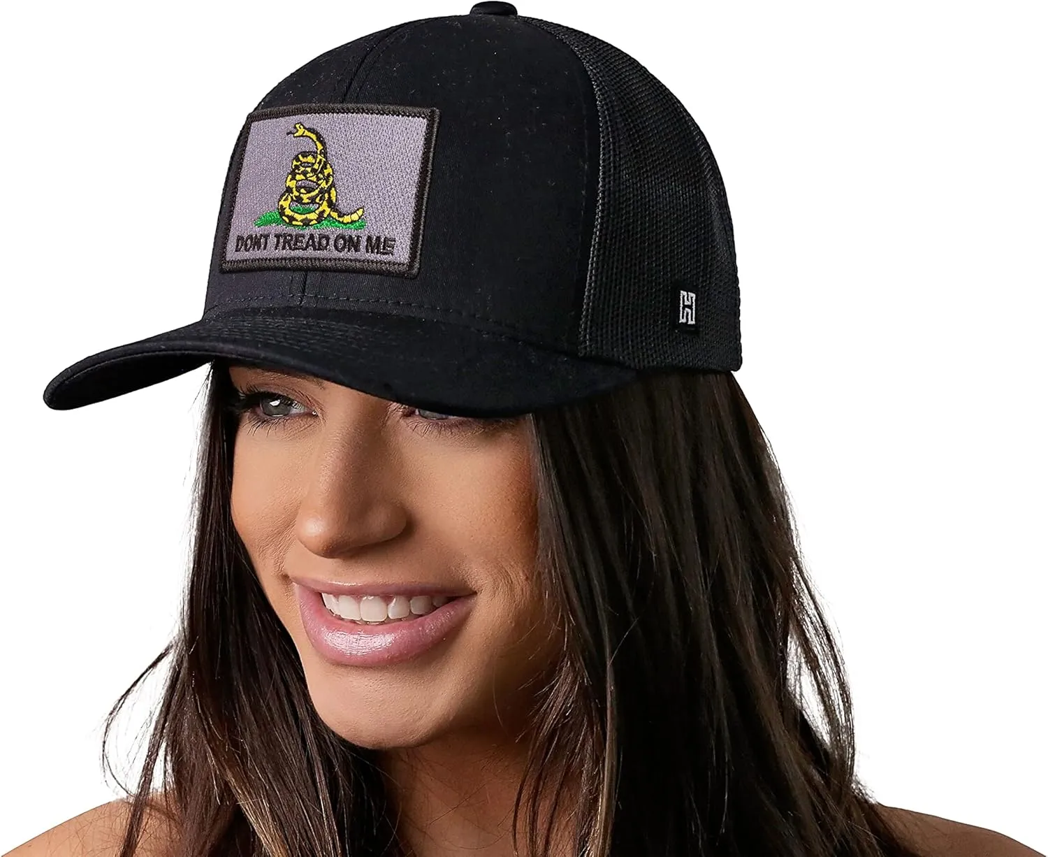 HAKA Dont Tread on Me Hat – Gadsden Flag Trucker Hat Baseball Cap for Men & Women Snapback Adjustable Golf Hat