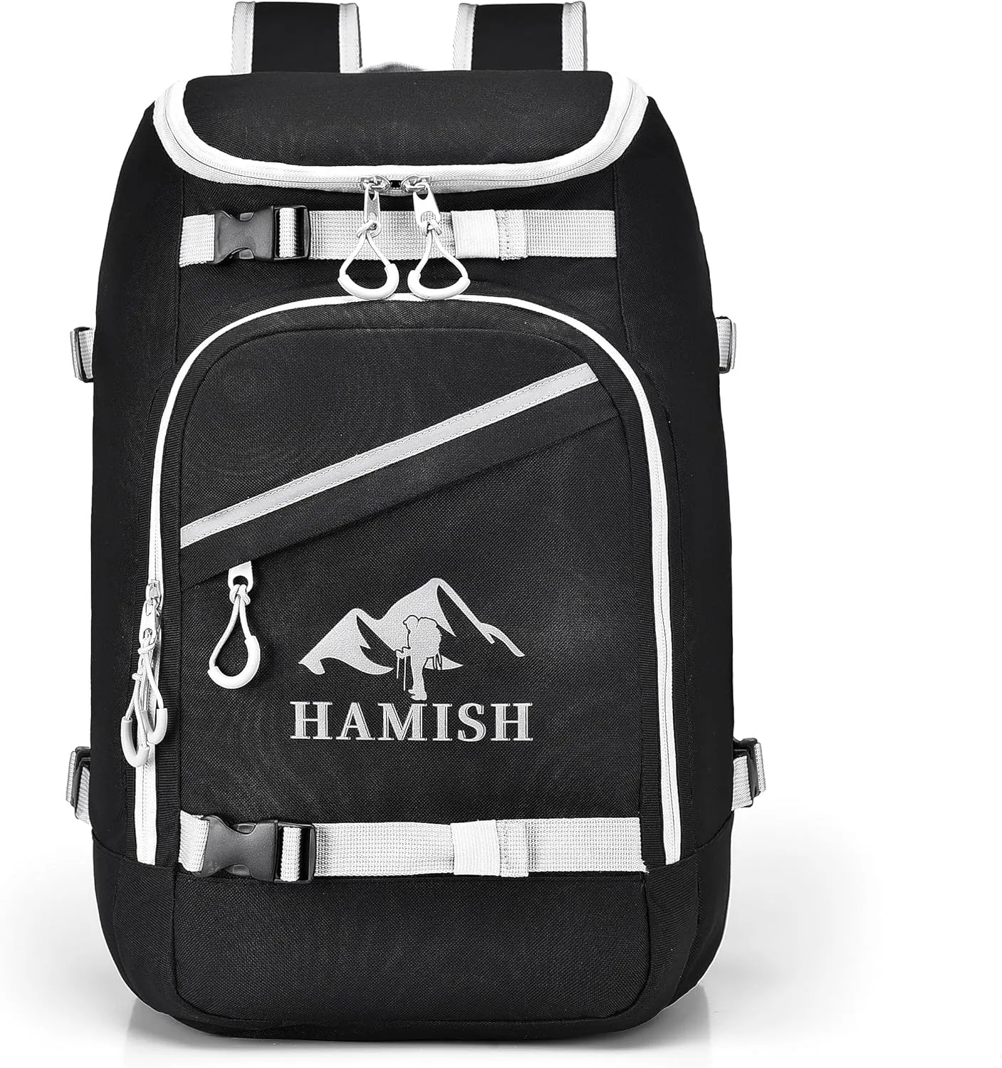 Hamish Ski Boot Bag,1.76cu ft 50L Waterproof large capacity Ski Boots Bag Backpack,Snowboard Travel Lightweight Ski Bag Backpack for Ski Helmet, Goggles, Gloves, Skis, Snowboard & Accessories