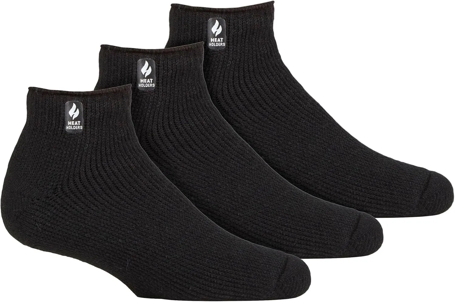HEAT HOLDERS 3 Pairs Mens Thermal Trainer Socks Multipack Warm Ankle Socks