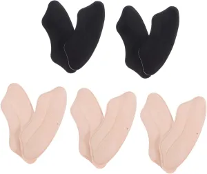 Heel Liners Inserts for Shoes 5 Pairs of Breathable Heel Pads Anti-Slip Grip Loafers Sneakers