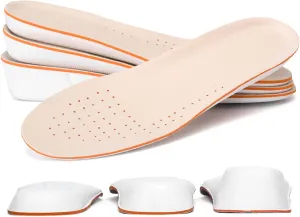 Height Increase Insole 1.5cm/2.5cm/3.5cm Breathable High Full Shoe Insoles Shoe Inserts Cushion Pads Lift Kits Elevator Insoles for Men Women White