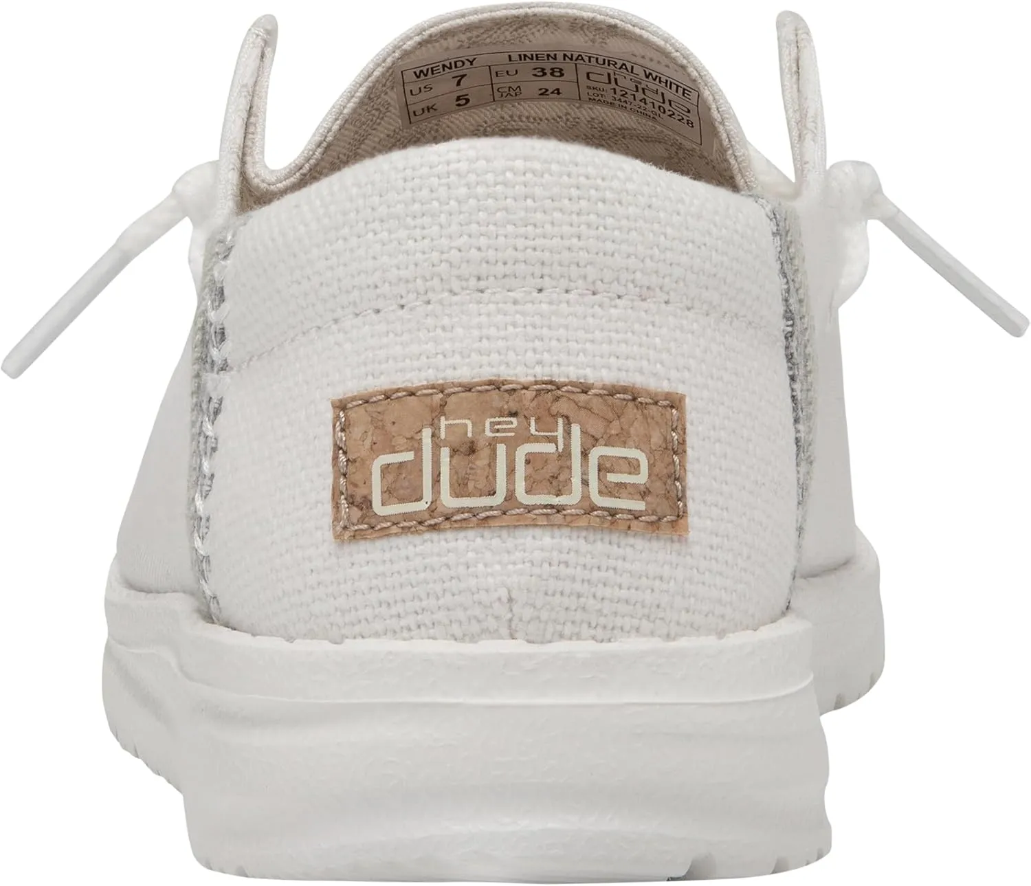 Hey Dude Women's Wendy Linen | Women’s Shoes | Women’s Lace Up Loafers | Comfortable & Light-Weight