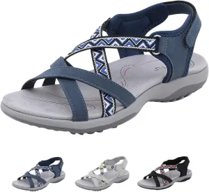 Hiking Sandals Women Comfort Summer Stylish Athletic Non-Slip Outdoor Walking Sandal for Outdoor Beach With Arch Support
