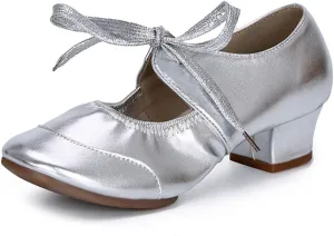 HIPPOSEUS Women's Latin Dance Practice Shoes Split Sole Ballroom Dance Training Shoes,Model 215