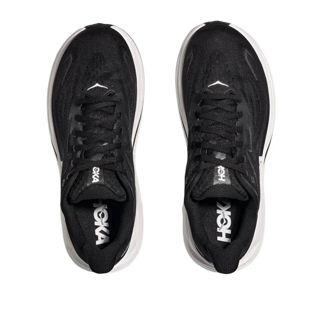 Hoka Men's Clifton 10 Black / White Extra Wide