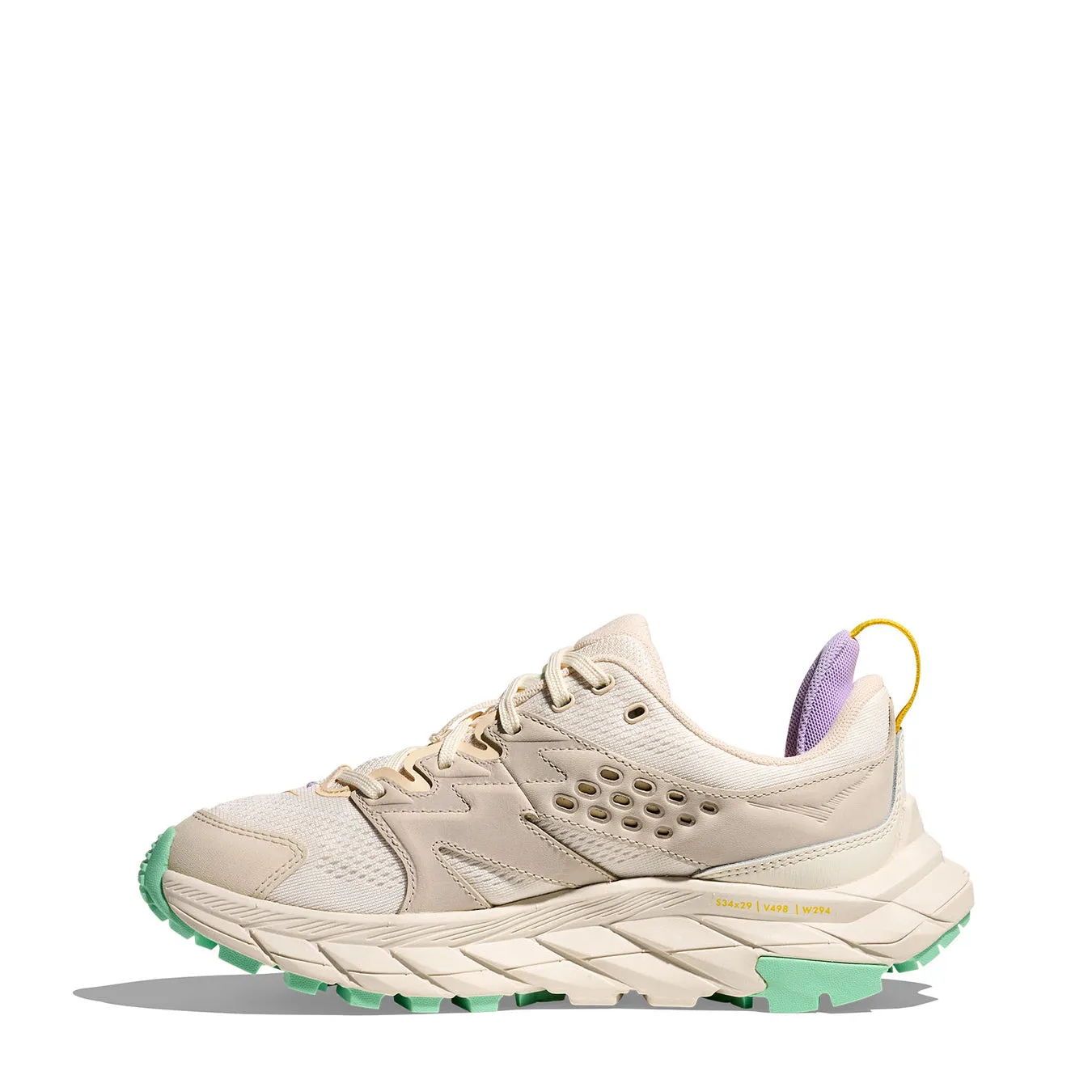 Hoka Womens Anacapa Breeze Low Trainer Alabaster / Mint Fluorite