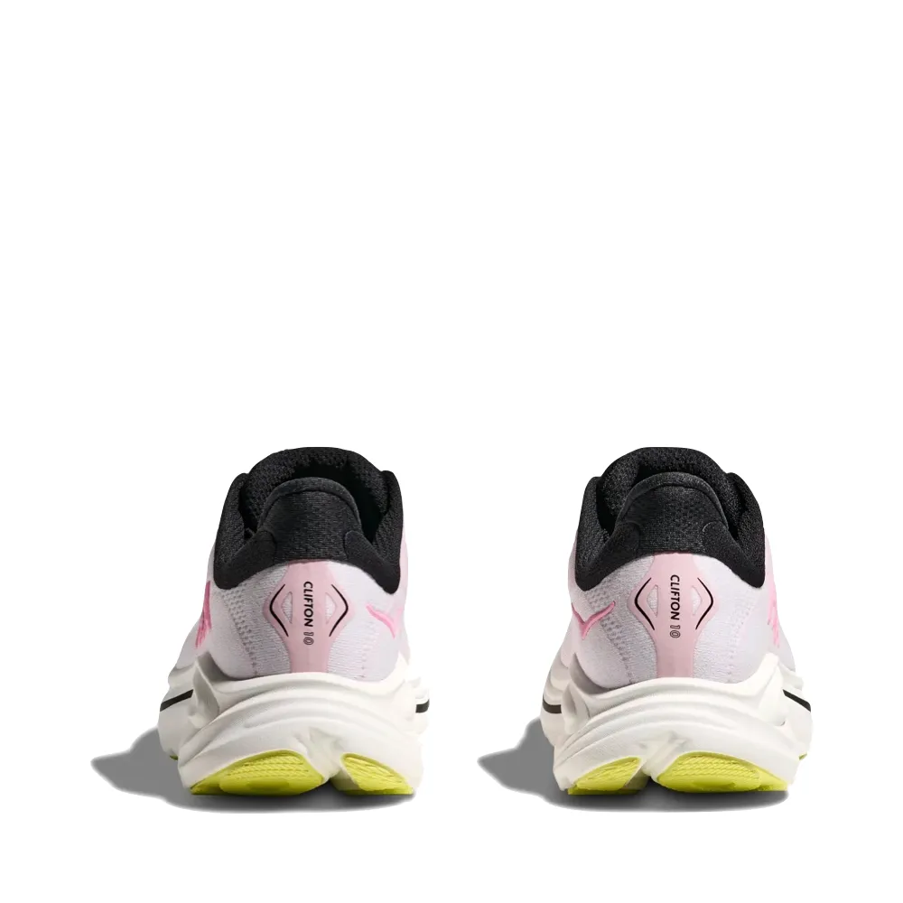 Hoka Women's Clifton 10 Sneaker in Carnation/Starlight Glow