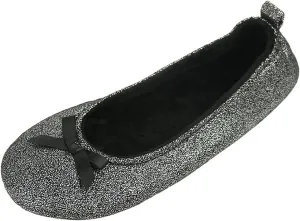 Home Slipper Women's Ballerina Plush Soft Sole Indoor House Ballet Slippers