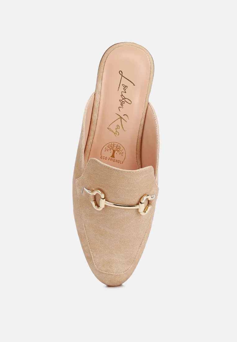 Horsebit Slip On Mules