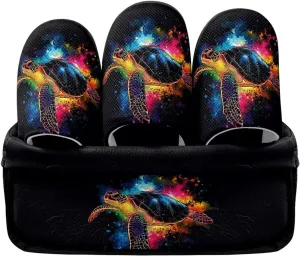 Howilath 3 Pairs Non Disposable Slippers Hotel Guests Slipper Pack Non Slip Spa Slippers Women Men Comfort Wear