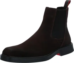 HUGO Men's Brushed Suede Slip on Chelsea Boot
