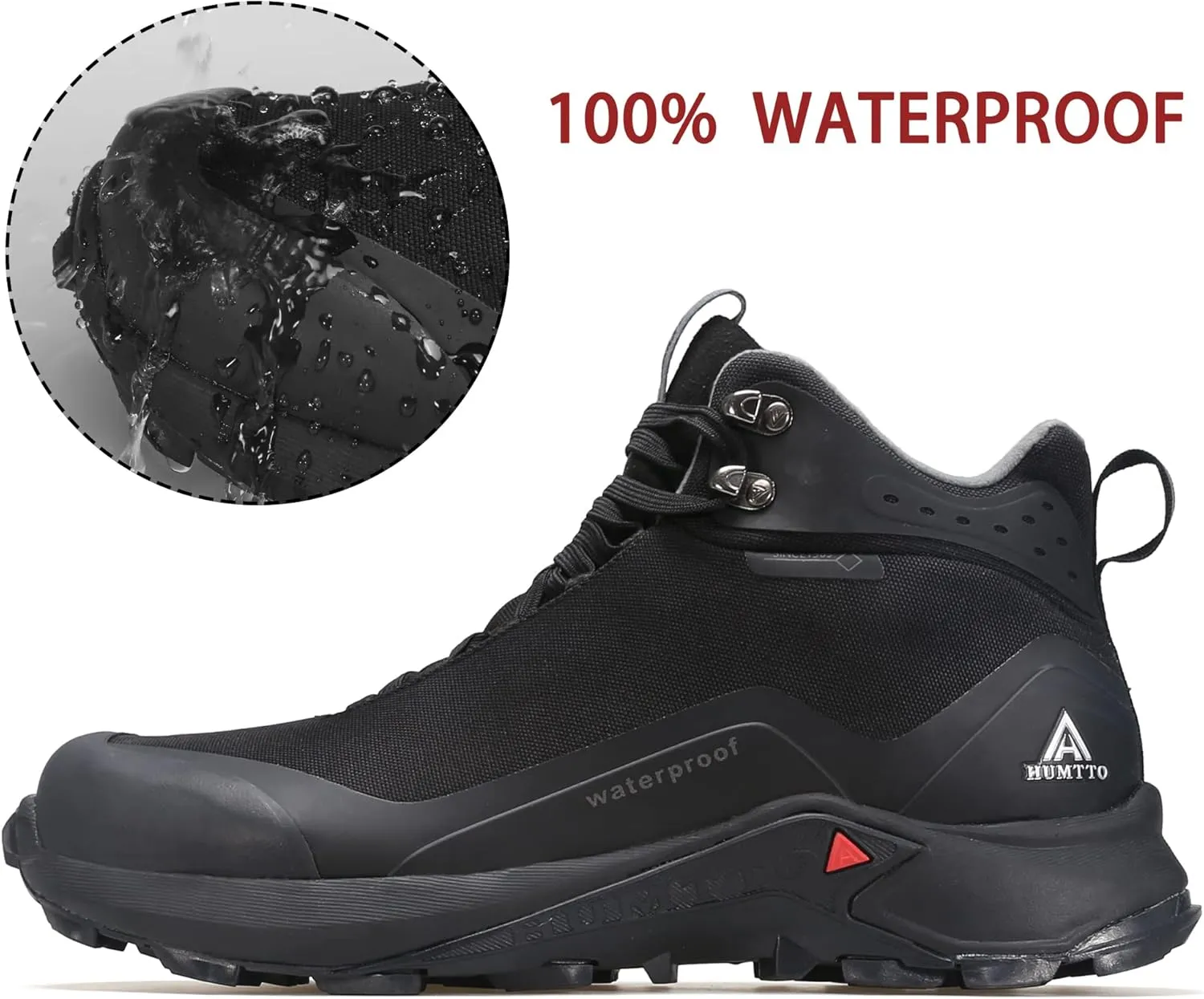 HUMTTO Men's All-Terrain Waterproof Hiking Boots Lightweight Breathable Outdoor Ankle Boots Trekking Hiking Shoes