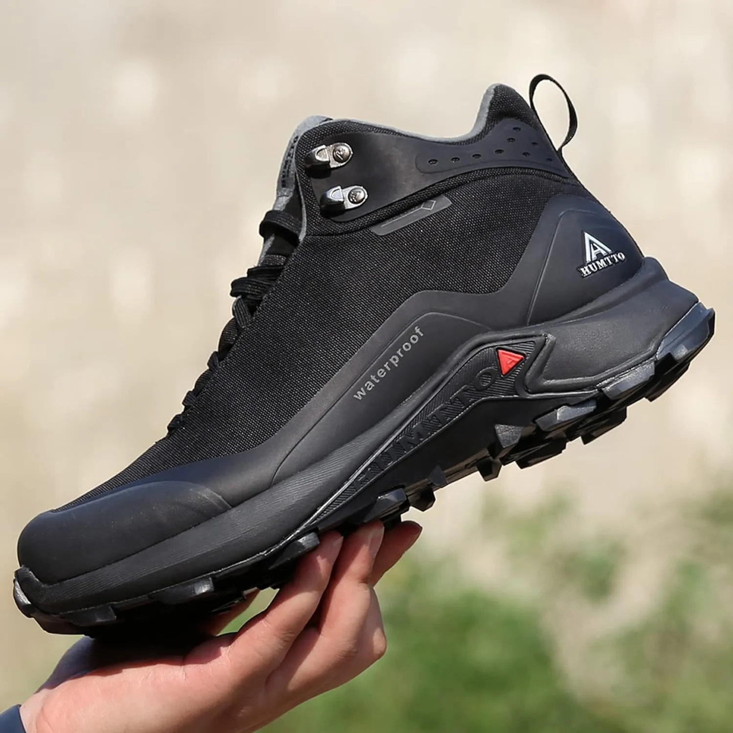 HUMTTO Men's All-Terrain Waterproof Hiking Boots Lightweight Breathable Outdoor Ankle Boots Trekking Hiking Shoes