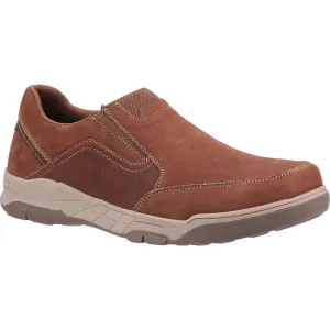Hush Puppies Fletcher Slip Ons Mens Shoes in Tan