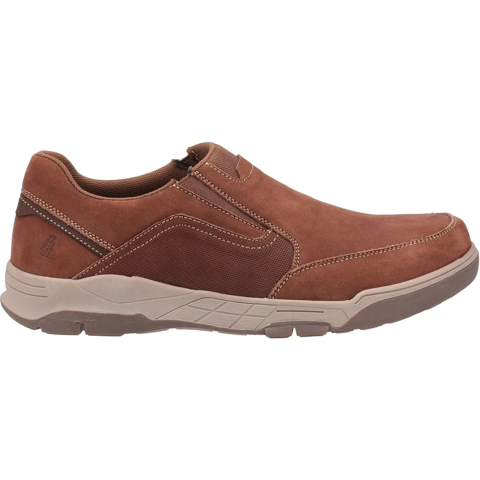 Hush Puppies Fletcher Slip Ons Mens Shoes in Tan