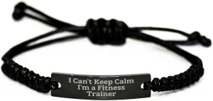 I Can't Keep Calm I'm A Fitness Trainer Fitness Trainer Rope Gift for Men Friends and Family Christmas Unique Gift