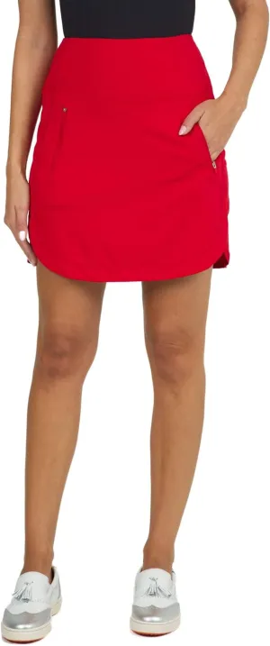 IBKUL Athleisure Wear Sun Protective UPF 50  Icefil Cooling Tech Solid 17 1/2 in Straight Skort - 28000