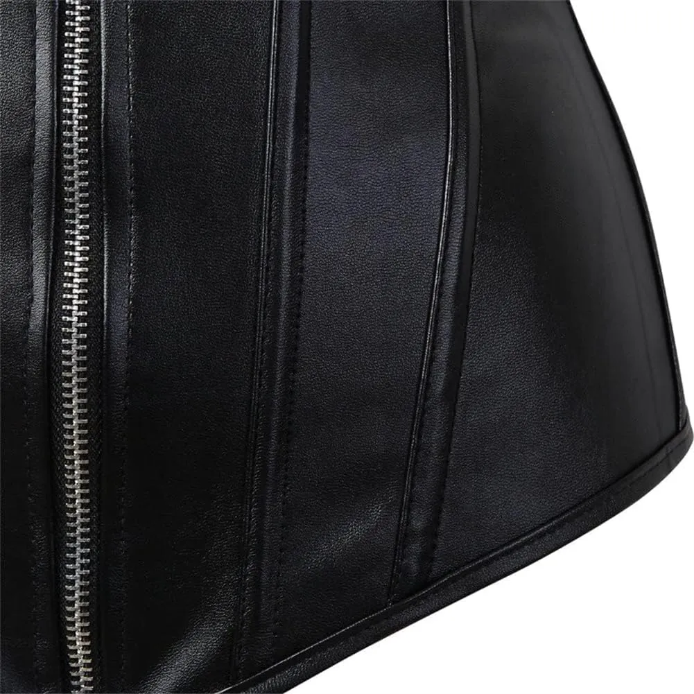 ICEGIA Women's Heavy Duty Corset Double Steel Boned Waist Trainer Corsets Underbust Body Shaper