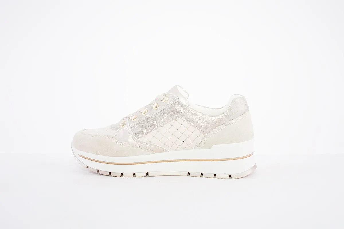 IGI & CO - 1661033 LACE UP FASHION TRAINER - BEIGE