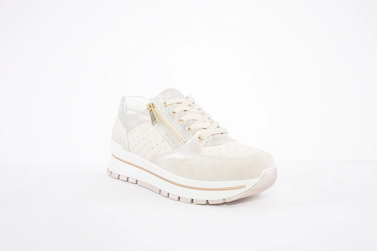 IGI & CO - 1661033 LACE UP FASHION TRAINER - BEIGE