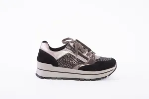 IGI&CO 2673511 LACED FASHION TRAINER - BLACK MULTI