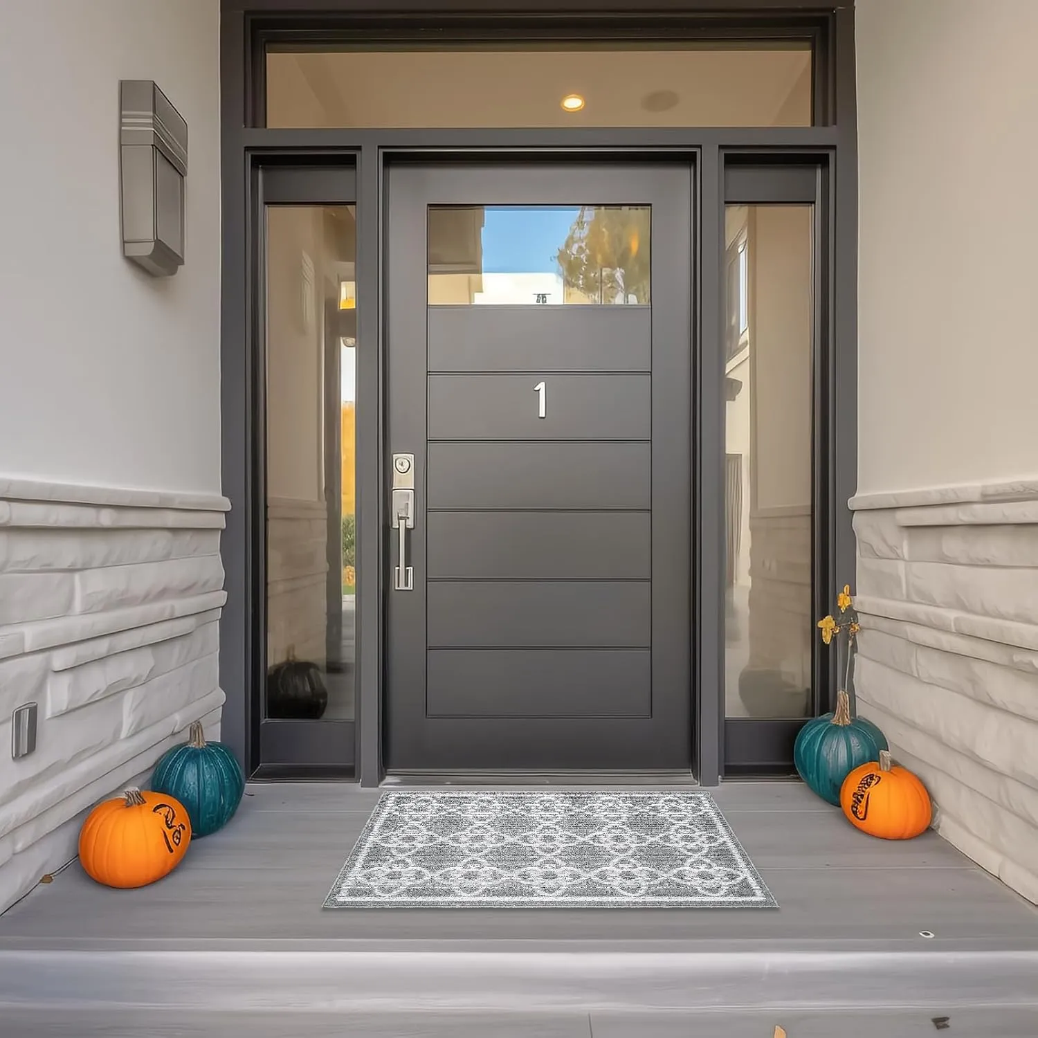 Indoor/Outdoor Non-Slip Door Mat, 32"X48", Absorbent, Washable, Low Profile - Perfect for Home Entryway