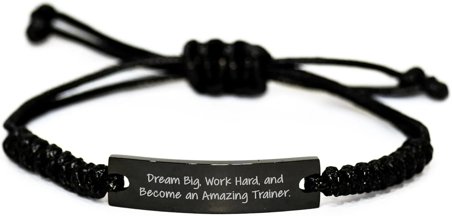 Inspirational Trainer Quote Dream Big Work Hard Rope Trainer Gift for Amazing Training Enthusiasts Valentine's Unique Gifts from Loved Ones