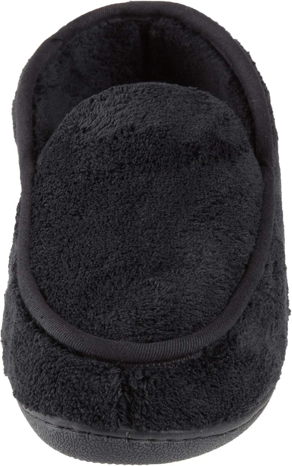 isotoner Men's Terry Moccasin Slipper with Memory Foam for Indoor/Outdoor Comfort