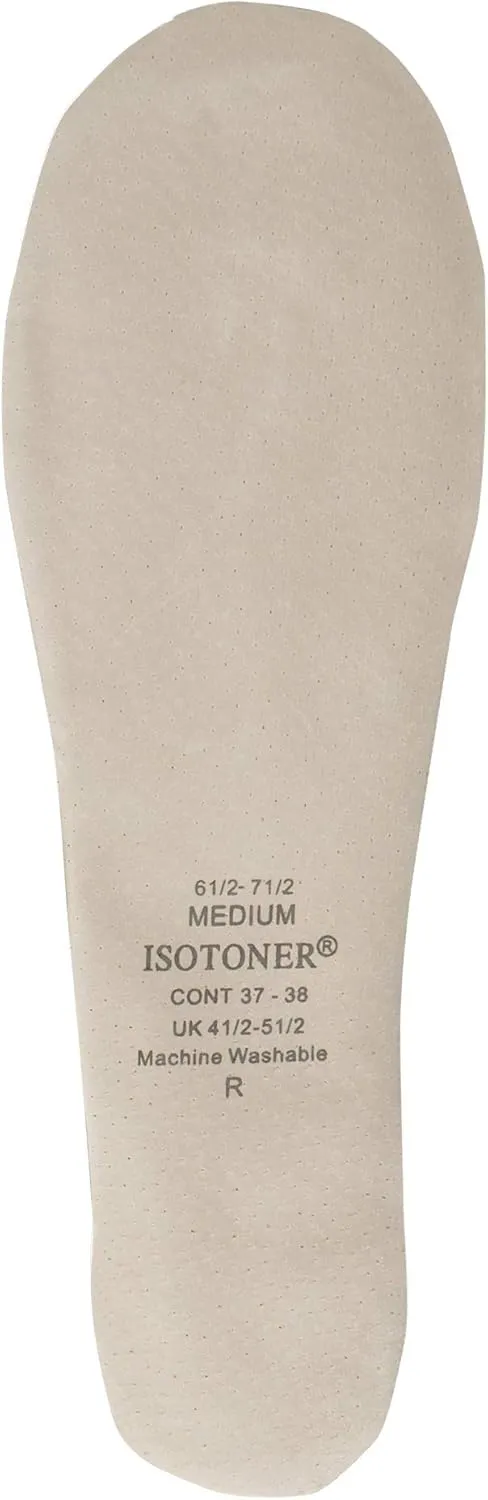 isotoner Women's Satin Ballerina Slippers with Embroidered Pearl