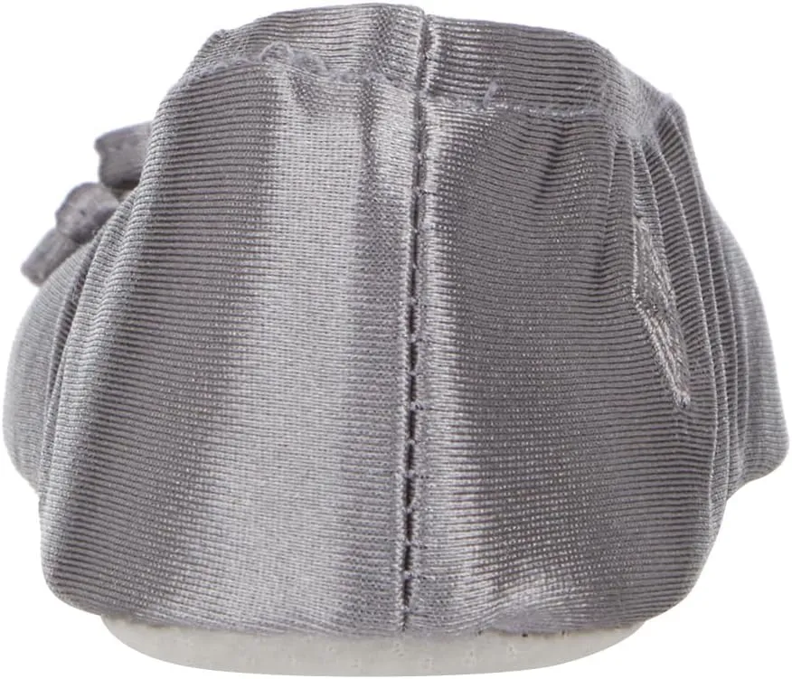 isotoner Women's Satin Ballerina Slippers with Soft Tie Bow and Suede Sole