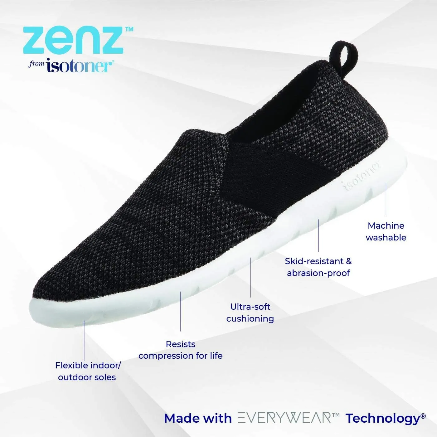 isotoner Women's Sport Mesh Slipper