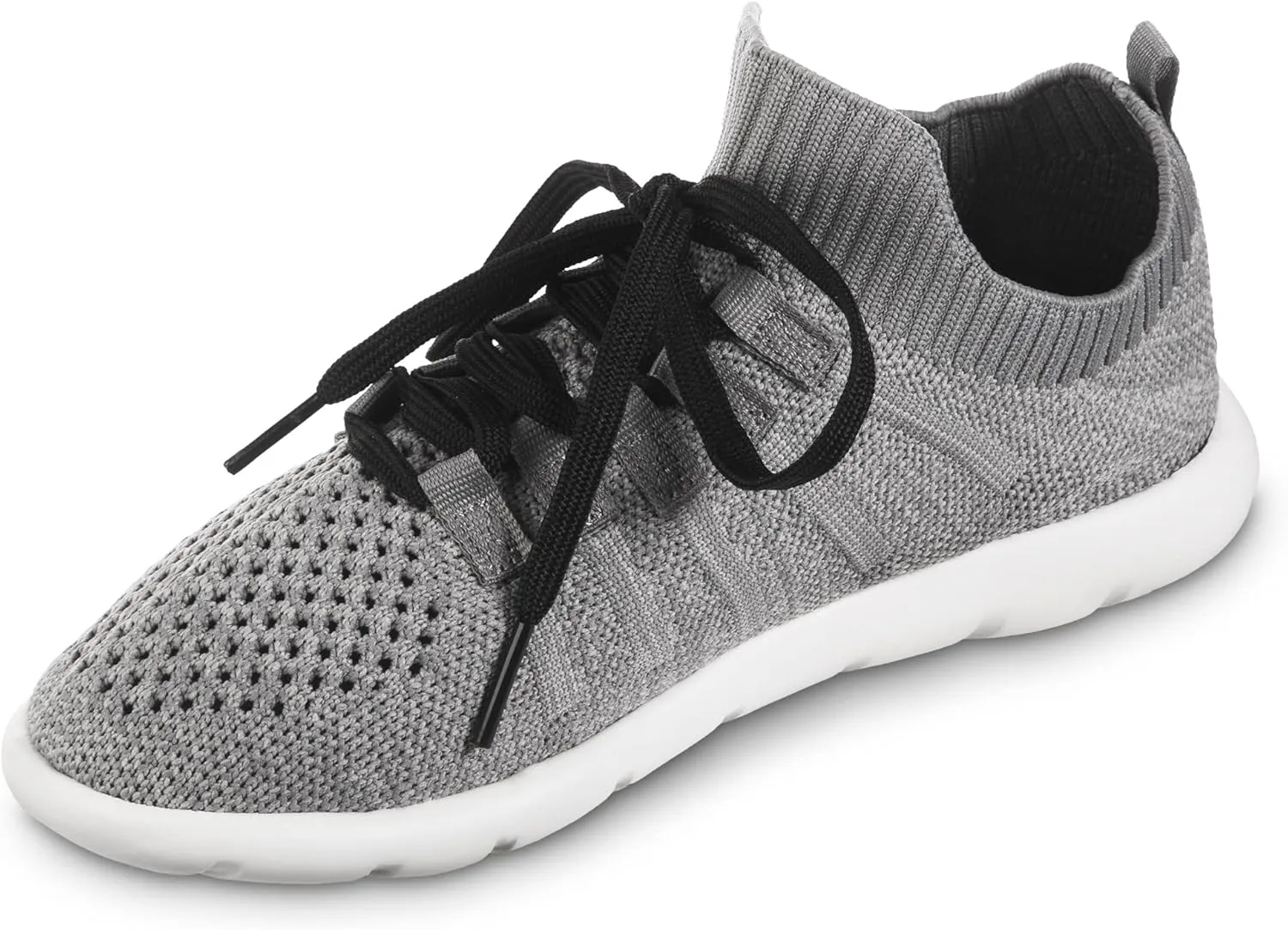 isotoner Zenz Womens Lace Up Slippers, Lightweight Unlined Sport Knit Slip-Ons