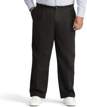 IZOD Men's Big and Tall Performance Stretch Flat Front Pant