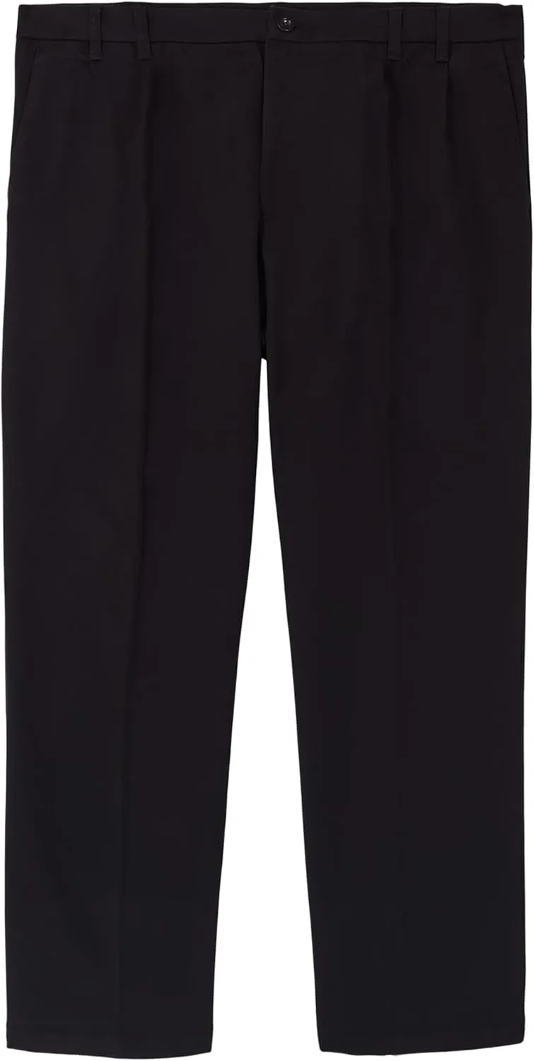 IZOD Men's Big and Tall Performance Stretch Flat Front Pant