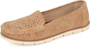 JABASIC Womens Penny Loafers Breathable Slip on Flat Shoes Moccasins