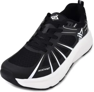 JACKSHIBO Men's Wide Toe Box Shoes Wide Width Sneakers Athletic Tennis Gym Workout Road Running Cross Training Walking Shoes Cushioned Zero Drop Platform Sneakers