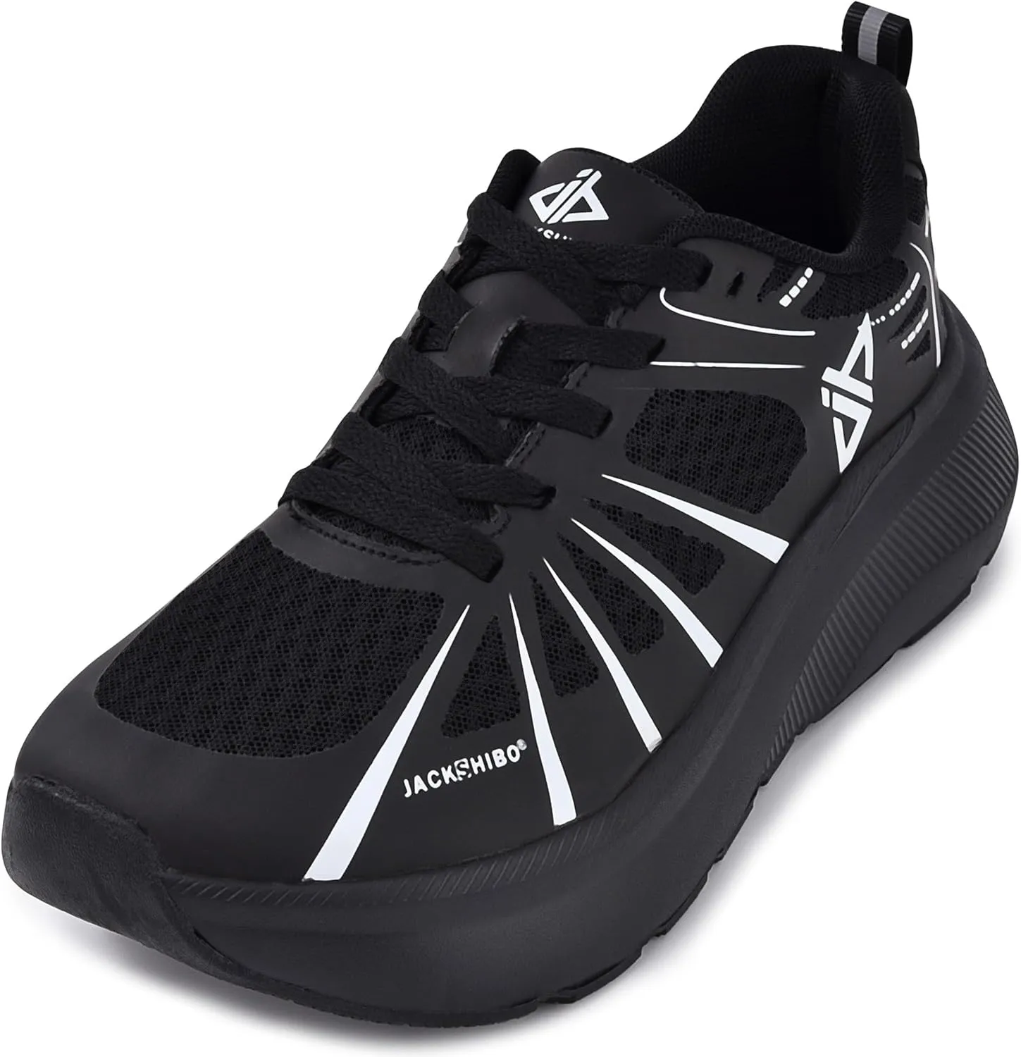 JACKSHIBO Men's Wide Toe Box Shoes Wide Width Sneakers Athletic Tennis Gym Workout Road Running Cross Training Walking Shoes Cushioned Zero Drop Platform Sneakers