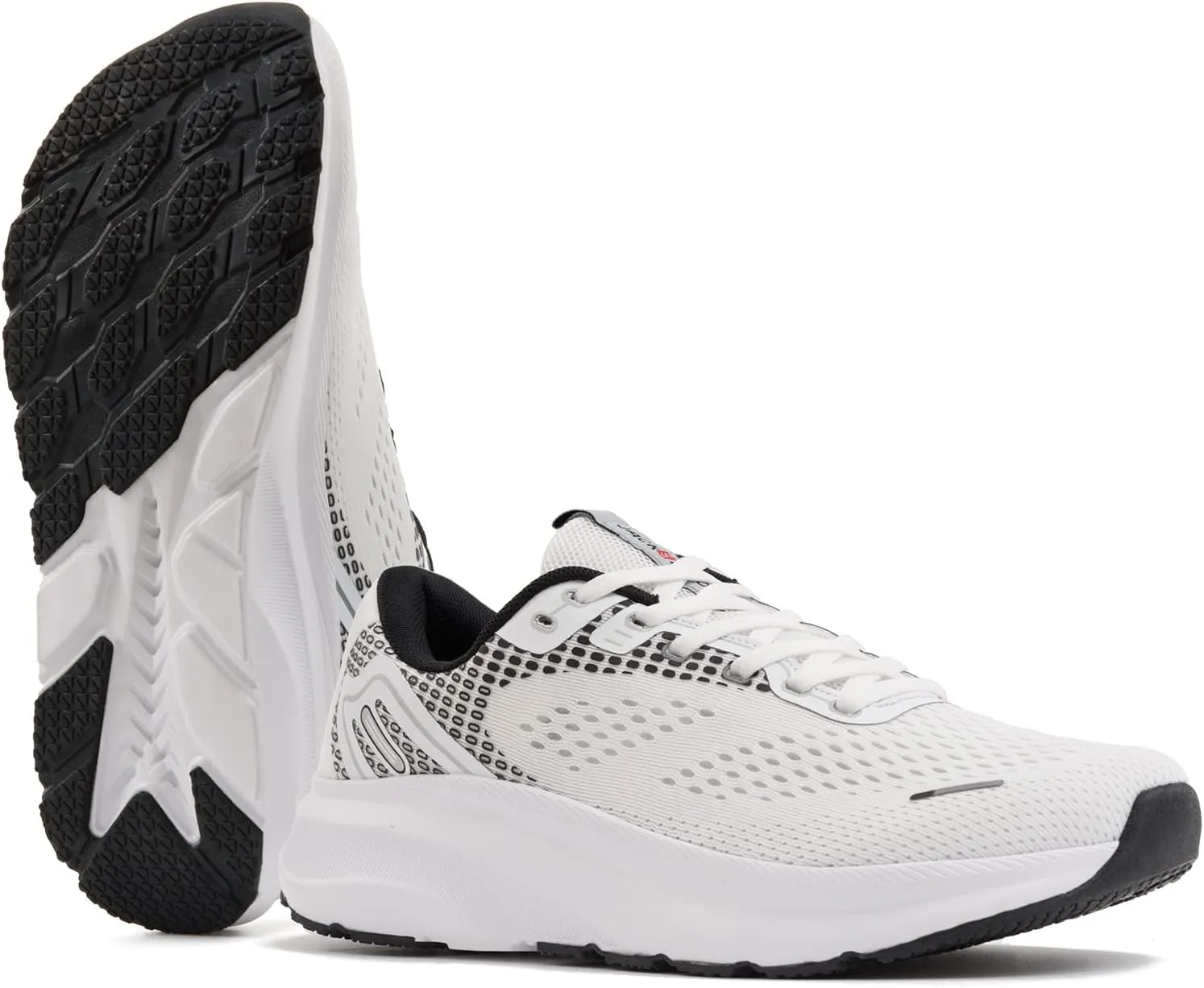 JACKSHIBO Wide Toe Box Shoes for Men Arch Support Shoes Wide Width Sneakers for Running Walking Athletic Tennis Orthopedic Plantar Fasciitis Workout Flux Footwear with Thick Cushioned Zero Drop Sole