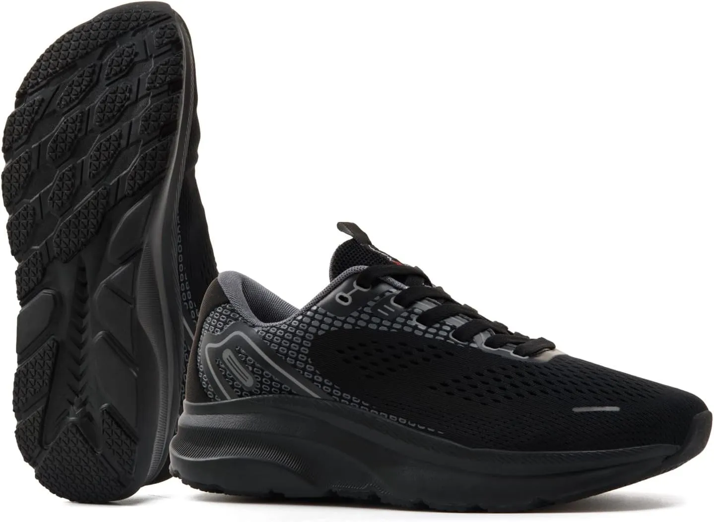 JACKSHIBO Wide Toe Box Shoes for Men Arch Support Shoes Wide Width Sneakers for Running Walking Athletic Tennis Orthopedic Plantar Fasciitis Workout Flux Footwear with Thick Cushioned Zero Drop Sole