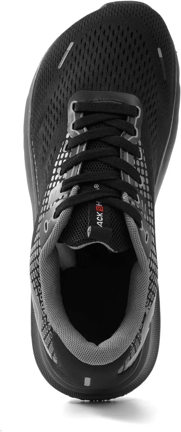 JACKSHIBO Wide Toe Box Shoes for Men Arch Support Shoes Wide Width Sneakers for Running Walking Athletic Tennis Orthopedic Plantar Fasciitis Workout Flux Footwear with Thick Cushioned Zero Drop Sole