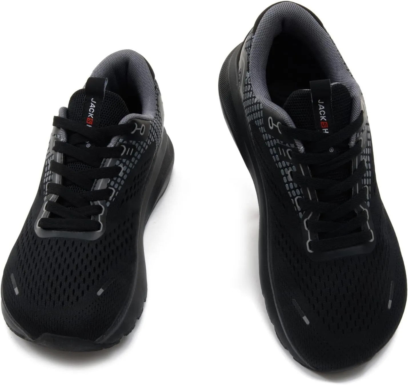 JACKSHIBO Wide Toe Box Shoes for Men Arch Support Shoes Wide Width Sneakers for Running Walking Athletic Tennis Orthopedic Plantar Fasciitis Workout Flux Footwear with Thick Cushioned Zero Drop Sole