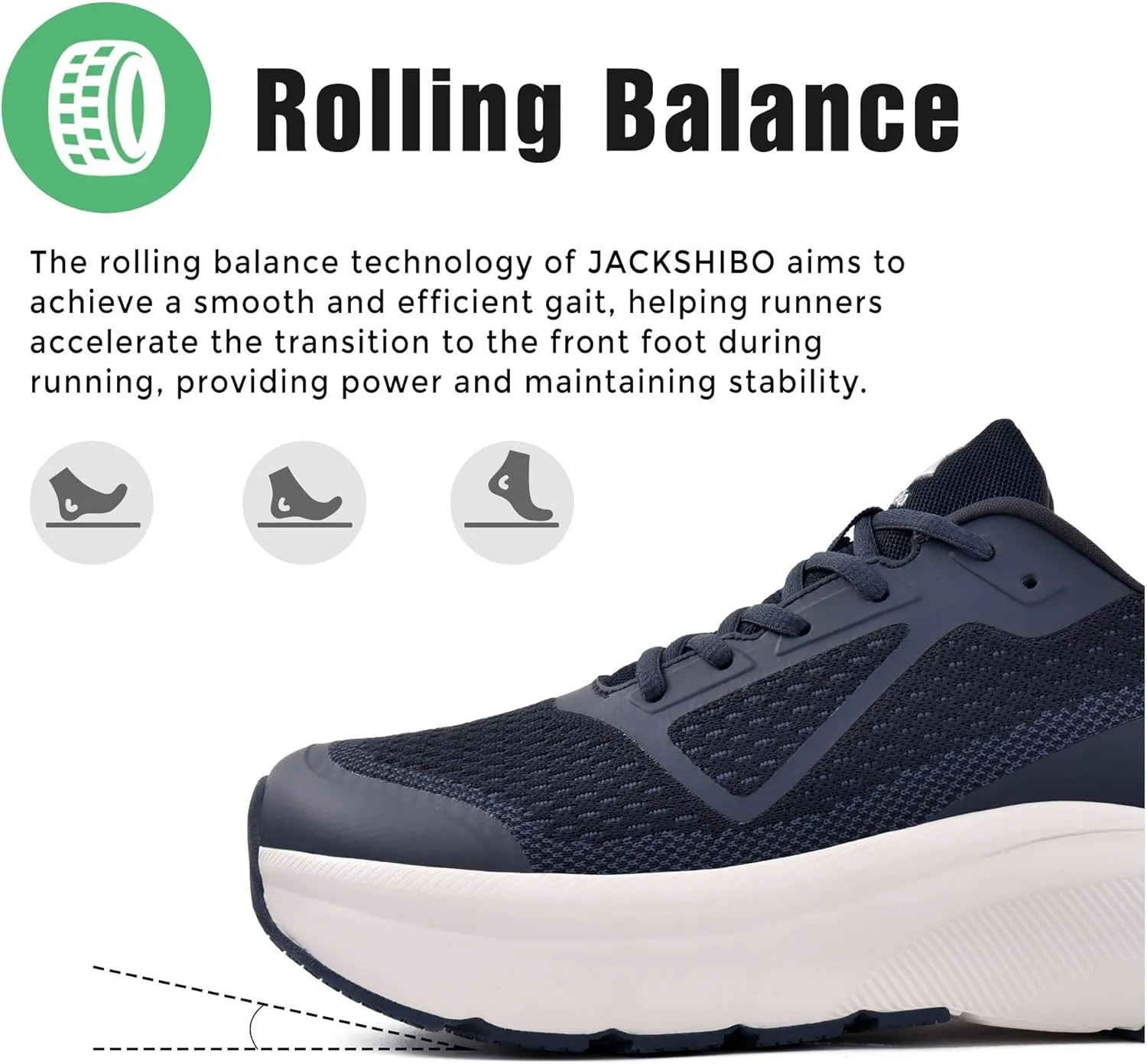 JACKSHIBO Wide Toe Box Shoes for Men Wide Running Shoes Walking Tennis Athletic Gym Workout Cross Training Wide Width Sneakers with Cushion Zero Drop Sole