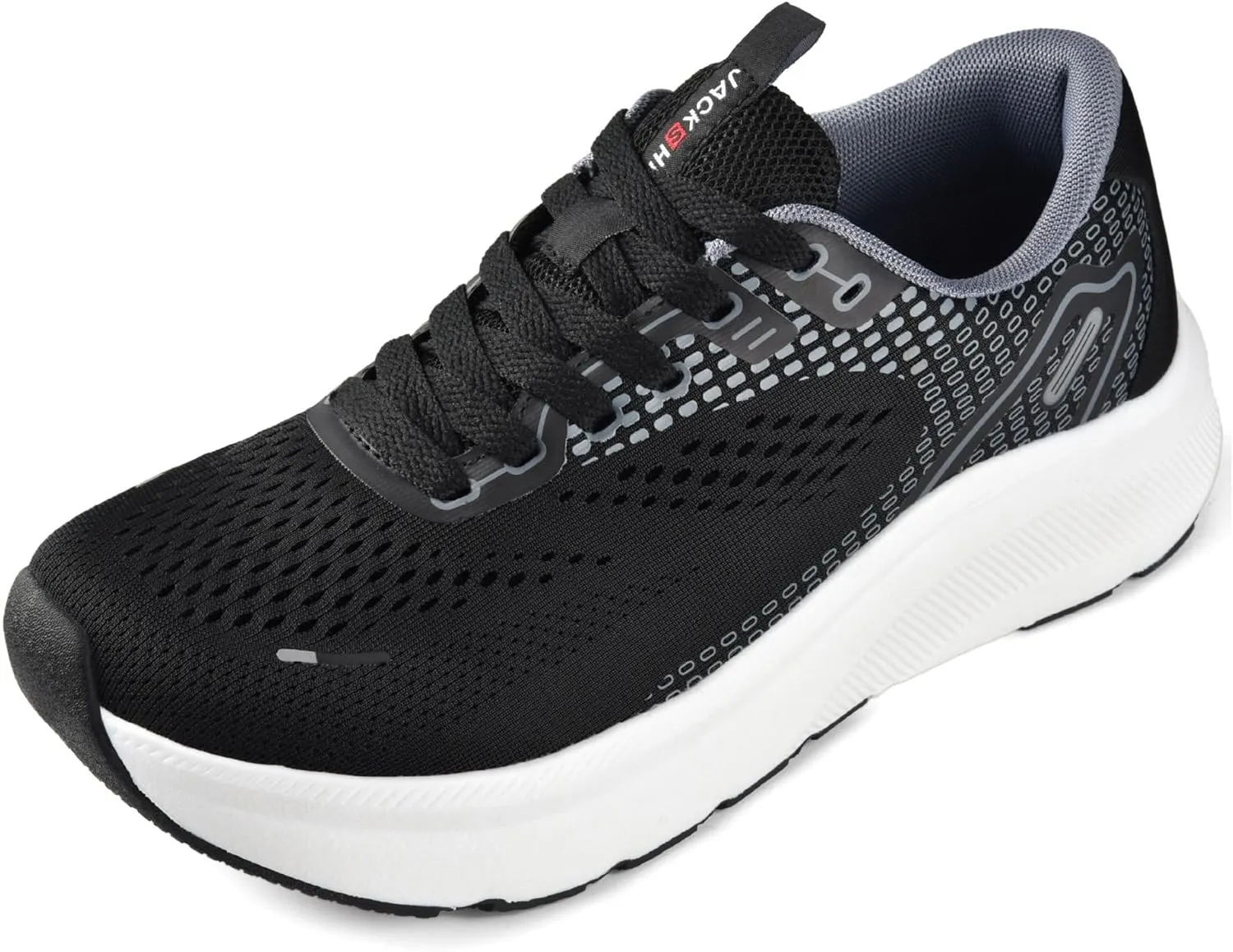 JACKSHIBO Wide Toe Box Shoes Women Arch Support Wide Sneakers for Running Walking Athletic Tennis Orthopedic Plantar Fasciitis Workout Flux Footwear with Thick Cushion Zero Drop Sole Width Shoes