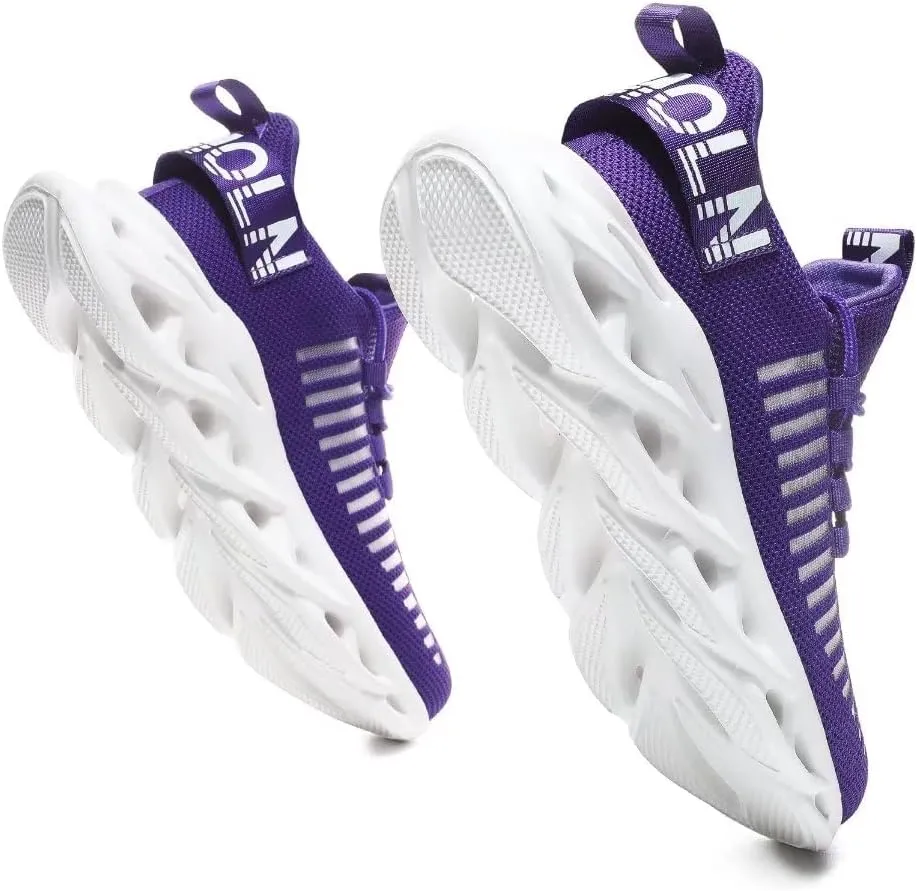 Jakcuz Women's Lace Up Walking Shoes Breathable Ultra Lightweight Sport Casual Ladies Girls Fashion Platform Sneakers