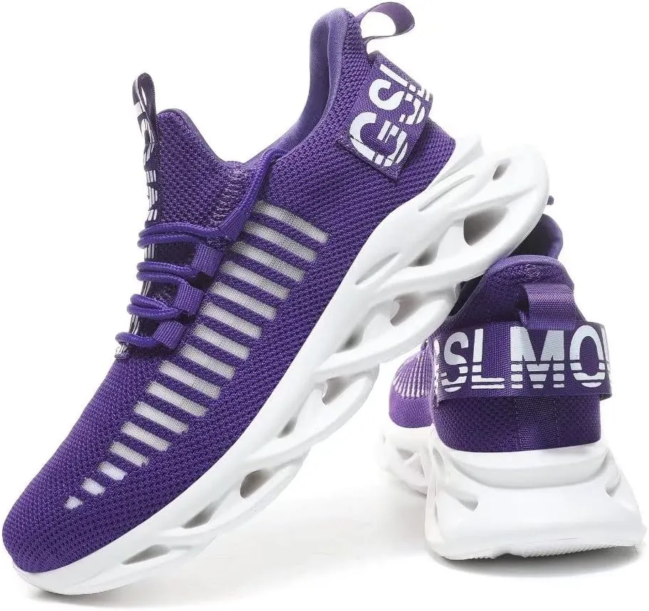 Jakcuz Women's Lace Up Walking Shoes Breathable Ultra Lightweight Sport Casual Ladies Girls Fashion Platform Sneakers
