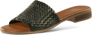JATAREA Women’s Slip-On Flat Sandals with Round Open Toe | Dressy Summer Slides for Women