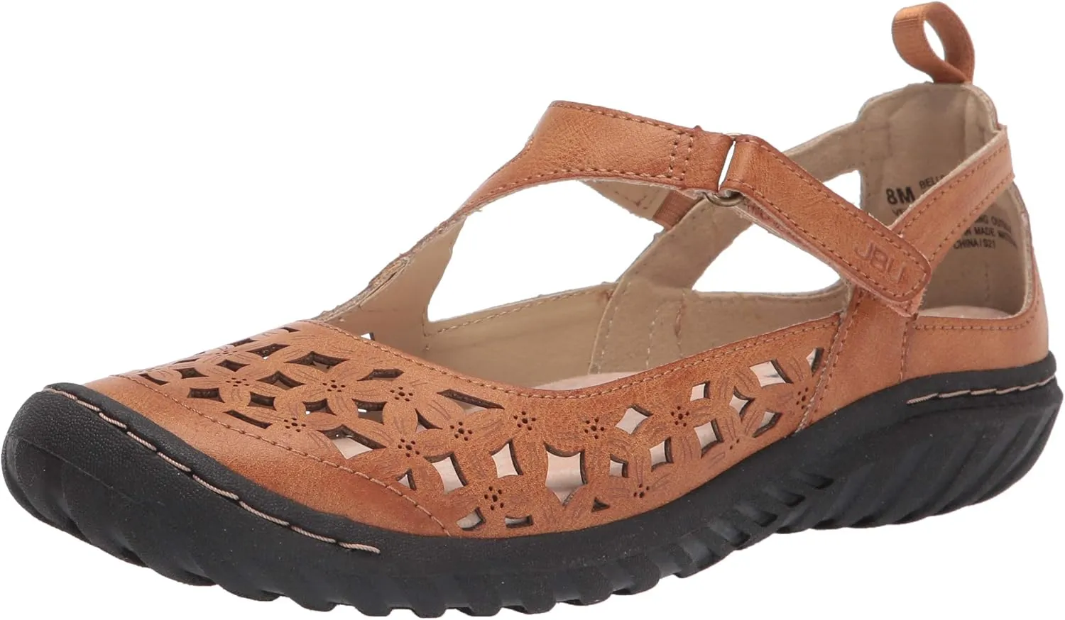 JBU by Jambu womens Bellerose Mary Jane Flat, Tan, 6 US