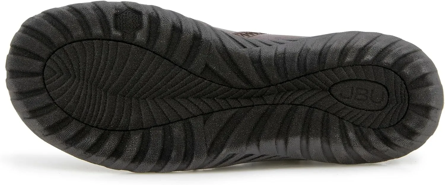 JBU Women's Avery Side Zipper Slip On Comfort Casual Oxford Flat